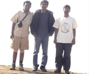 At Kalsubai peak: Vinoo, Abhijit and me